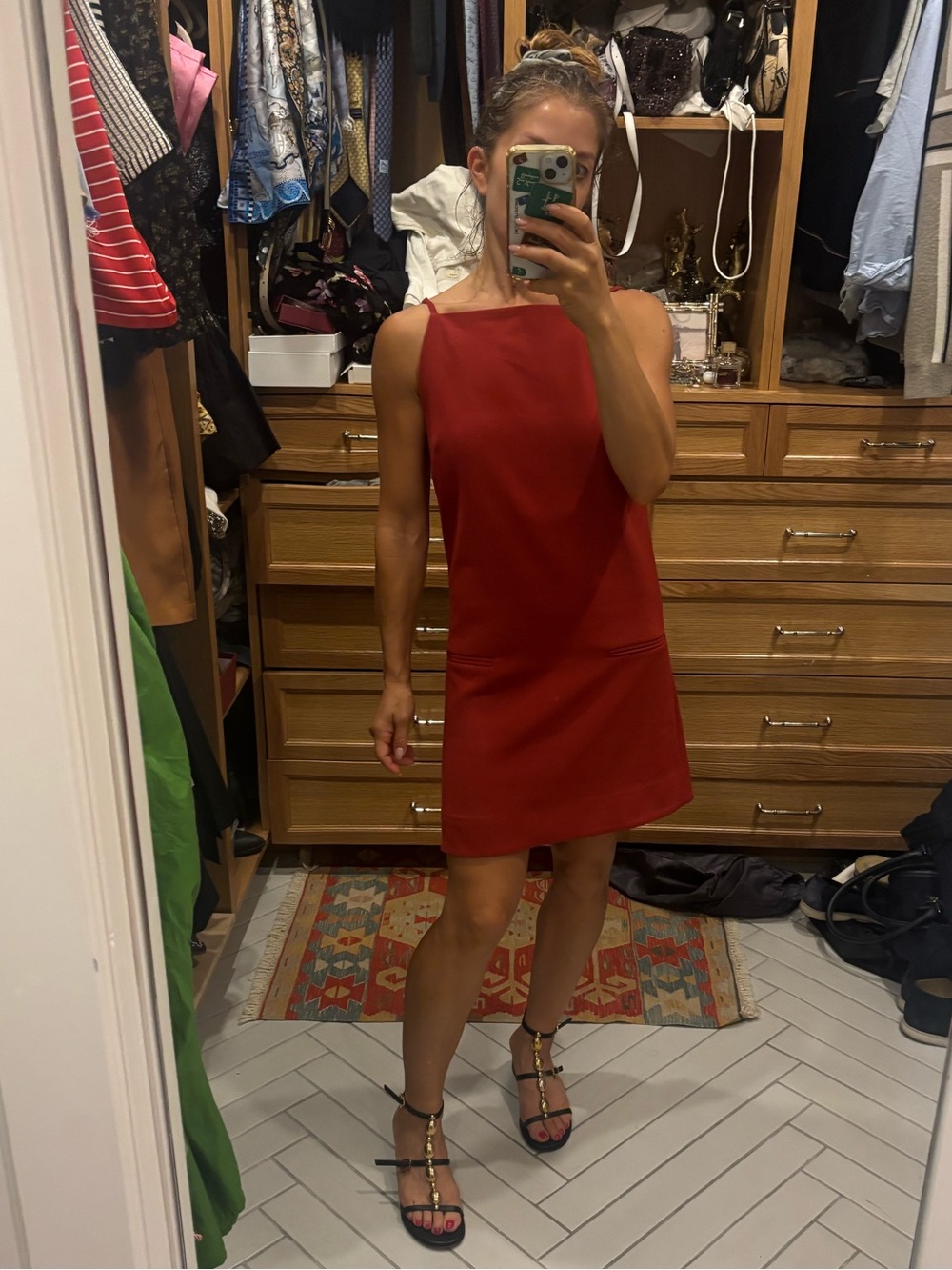 Staud Rhythm Sleeveless minidress Red